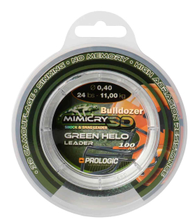 PROLOGIC Šokový vlasec Mimicry Green Helo Leader 100m 0,40mm