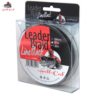 HELL-CAT Návazcová šňůra Leader Braid Power Black 20m / 0,90mm / 75kg