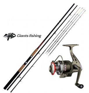 GIANTS FISHING Prut CLX Feeder TR Medium 12ft + GIANTS FISHING Naviják SPX 3000FD