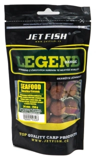 JET FISH Boilie Legend Range Seafood Švestka česnek 250gr 24mm