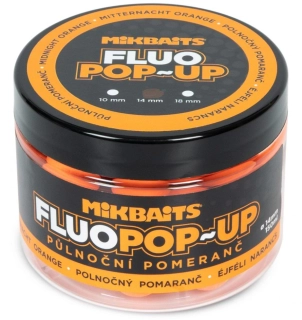 MIKBAITS Plovoucí Fluo boilie Půlnoční pomeranč 150ml 14mm