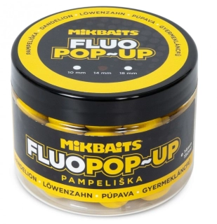 MIKBAITS Plovoucí Fluo boilie Pampeliška 150ml 14mm