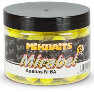 MIKBAITS Mirabel Fluo boilie Ananas N-BA 150ml 12mm