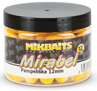 MIKBAITS Mirabel Fluo boilie Pampeliška 150ml 12mm