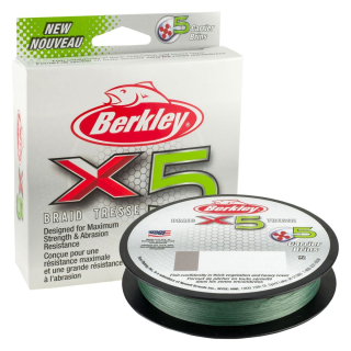 BERKLEY Šňůra X5 Low Vis Green 150m 0,08mm