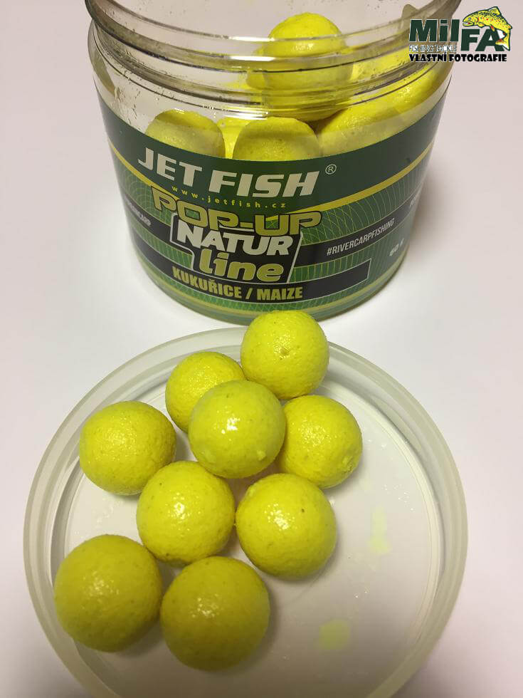 Jet Fish Plovouci boilies Pop up Natur Line Kukurice